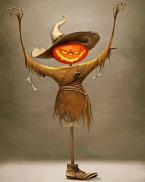 Scarecrow Pumpkin Paint By Numbers