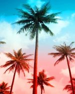 Hawaii Palm Trees Paint By Numbers