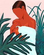 Illustration Black Girl Paint By Numbers