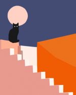 Illustration Black Cat Paint By Numbers