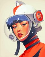Korean Astronaut Girl Paint By Numbers