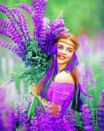 Lavender Girl Paint By Numbers