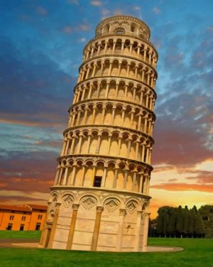 Leaning Tower Of Pisa Paint By Numbers