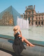 Girl in Louvre Museum Paint by numbers