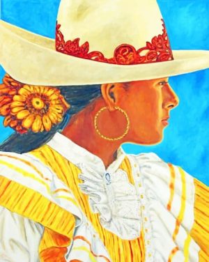 Mexican Girl paint by numbers