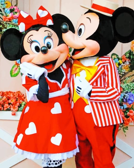 Mickey And Minnie Paint By Numbers