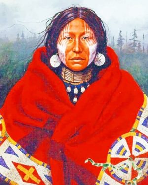 Native Woman Paint By Numbers