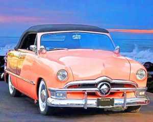 Pink Classic Ford Paint By Numbers