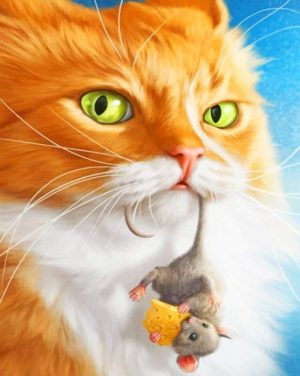 Cat And Mouse Paint By Numbers