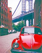 Red VW In Brooklyn Paint By Numbers