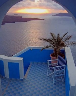 Sunrise Santorini Greece Paint By Numbers