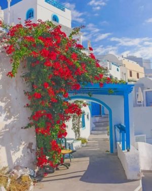 Santorini Greece Paint By Numbers