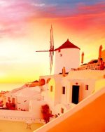 Sunset At Santorini Paint By Numbers