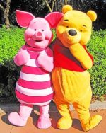 Piglet And Winnie The Pooh Paint By Numbers