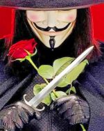 V For Vendetta Paint By Numbers