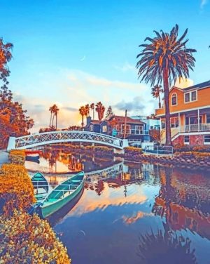 Venice Canals Los Angeles Paint By Numbers