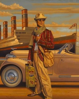 Vintage Aesthetic Man Paint by numbers