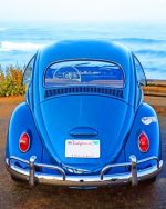 Blue Volkswagen Beetle Paint By Numbers