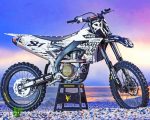 Yamaha Dirt Bike paint by numbers