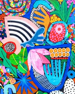 Abstract Colorful Art Paint By Numbers