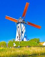 Holland Windmill Paint By Numbers