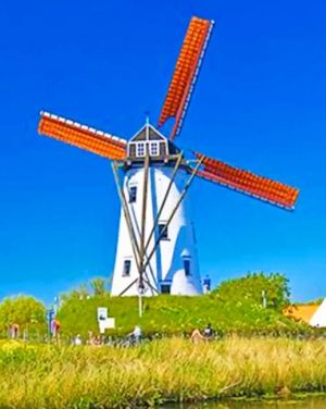 Holland Windmill Paint By Numbers