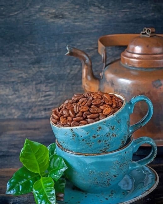 Coffee Beans Cup Paint By Numbers