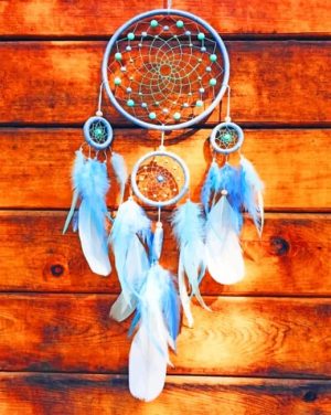 Blue Dream Catcher Paint By Numbers