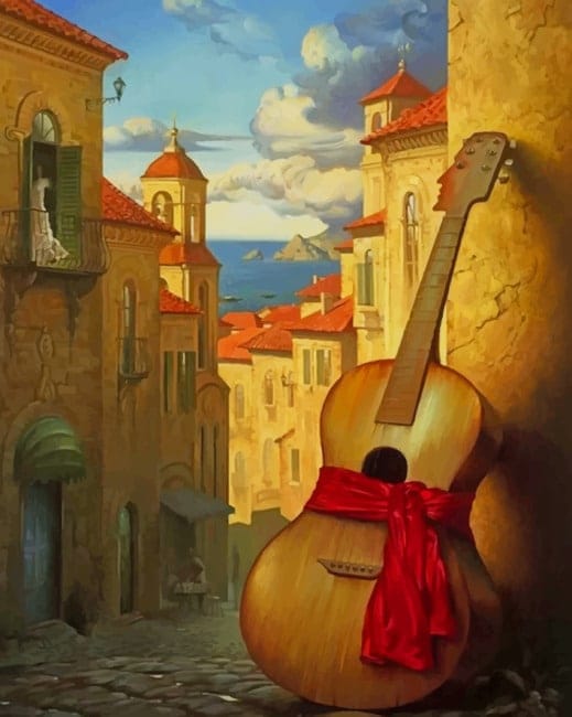 Spanish Guitar Paint By Numbers