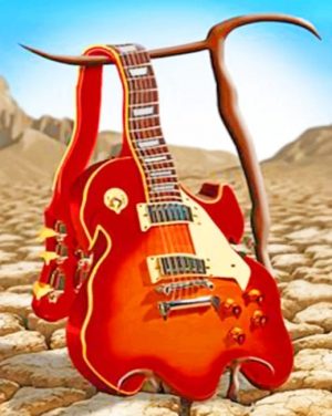 Melted Guitar Paint By Numbers