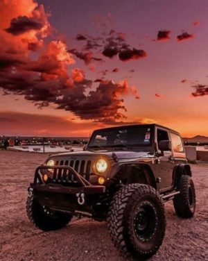 Black Jeep Wrangler Paint By Numbers