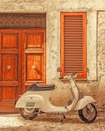 Vintage Vespa Paint By Numbers