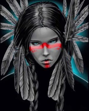 Native American Girl Paint By Numbers