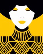 Illustration Woman Paint By Numbers