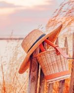 Sun Hat And Basket Paint By Numbers