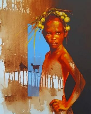 African Boy Paint By Numbers