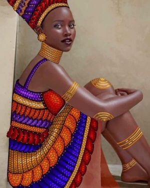 African Lady Paint By Numbers