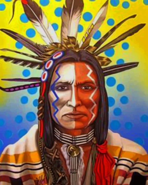 Amerindian Man Paint By Numbers