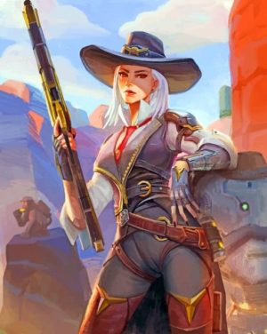 Overwatch Ashe Paint By Numbers