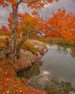 Riverside Fall Tree Paint By Numbers