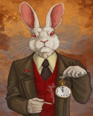 White Rabbit Smoking Paint By Numbers