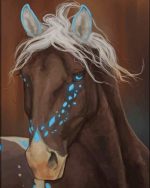 Dark Brown Horse Paint By Numbers
