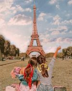 Best friends In Paris paint by numbers