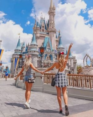 Besties In Disneyland Paint By Numbers