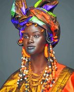 Black African Woman Paint By Numbers