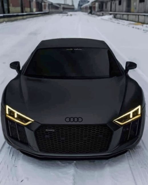 Black Audi R8 Paint By Numbers