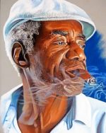 Cuban Man Smoking Paint By Numbers
