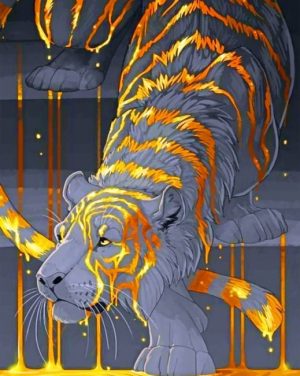 Golden Tiger Paint By Numbers