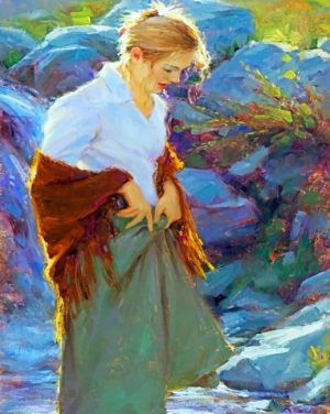 Blond Young Lady Paint By Numbers
