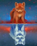 Vulpix Reflection Paint By Numbers